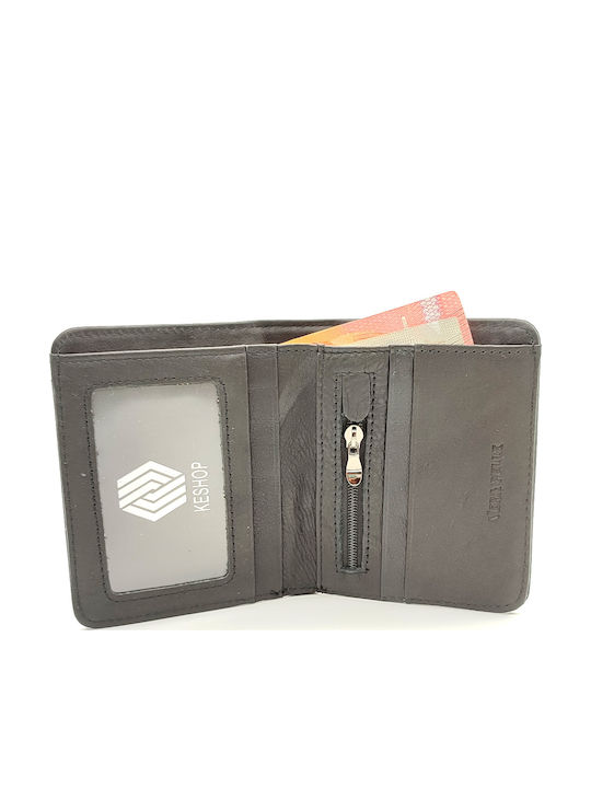 Leather Men's Wallet Classic Black