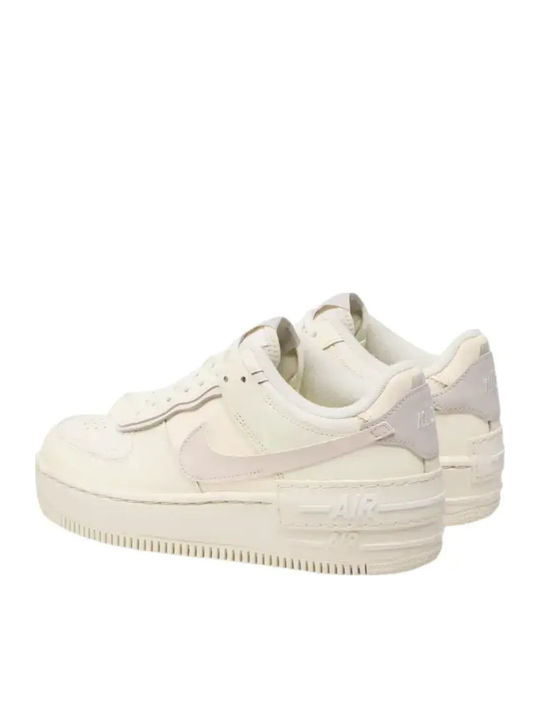 Air Force 1 Shadow Damen Flatforms Sneakers Beige