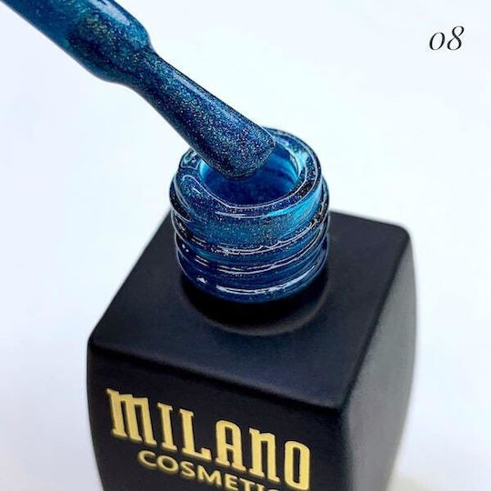 Milano Cosmetic Prizma Хибриден Лак за Нокти 08 Котешко око 8мл 1бр