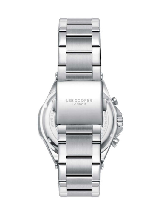 Lee Cooper Bracelet Men's Watch Battery with Silver Metal Bracelet