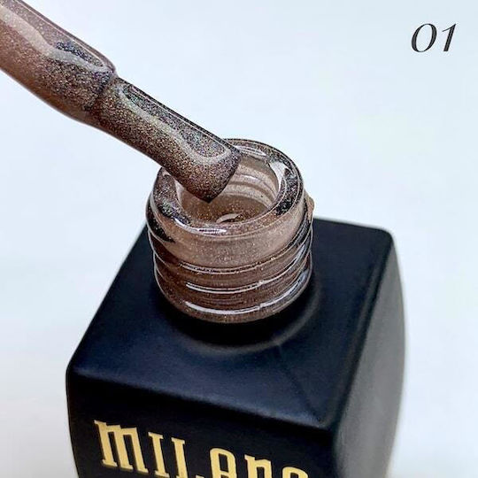 Milano Cosmetic Prizma Хибриден Лак за Нокти 01 Котешко око 8мл 1бр