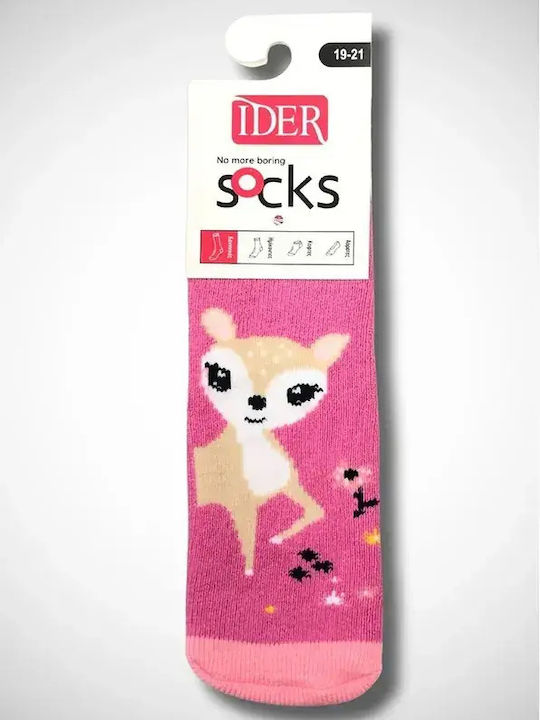 IDER Kids' Socks Non-Slip Fuchsia