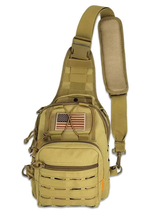 Herren Schulter / Crossbody Tasche Schwarz