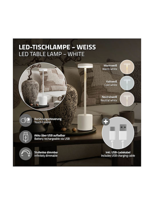 ML-Design Διακοσμητικό Φωτιστικό LED 8x8x34.5εκ.