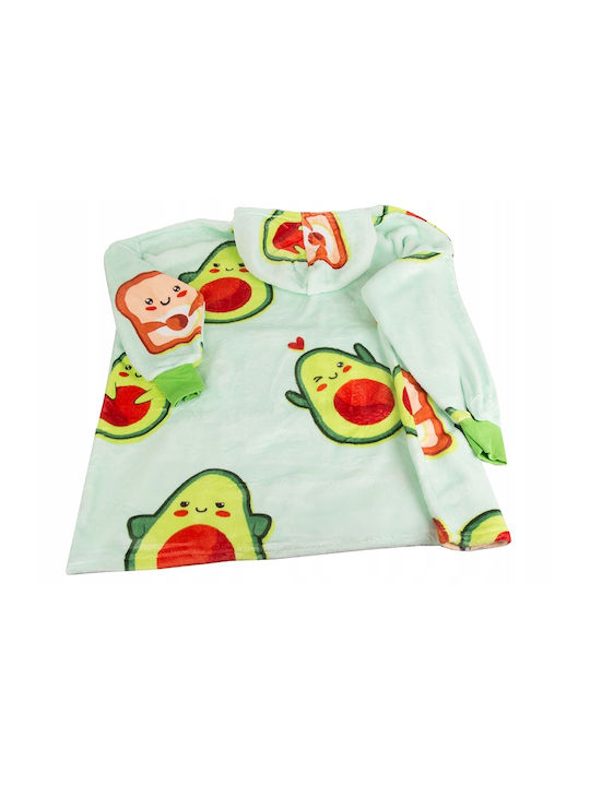 Pătură Polar Fleece Cu Mâneci 80x80cm Avocado And Toast