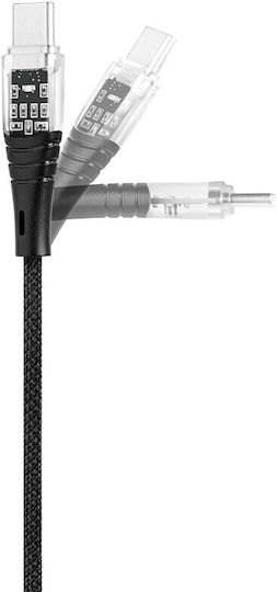 TTEC USB 2.0 Kabel USB-C männlich - USB-C 60W Schwarz 1,2m 2DK58S