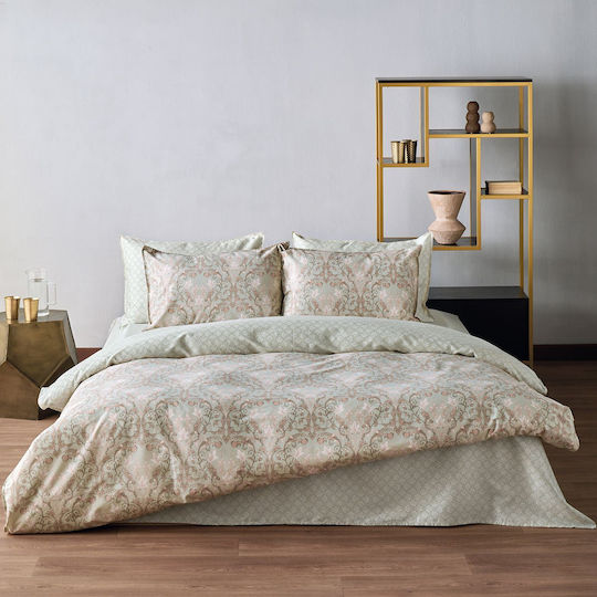 Kentia Duvet Cover Set Cotton Queen with 2 Pillowcases 220x240 Cressida 21
