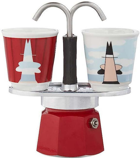 Bialetti Мини Експрес Кафеварка За Еспресо Червена