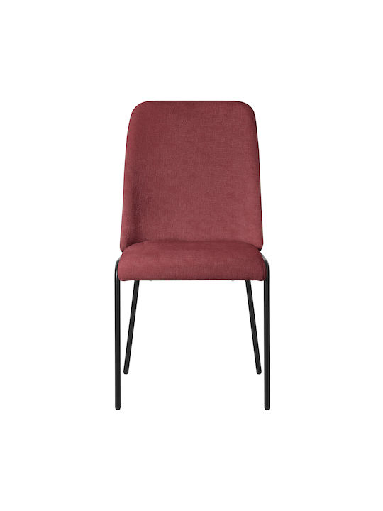 Ess- und Küchenstühle mit Stoffbezug Rote 2Stücke 49x62cm