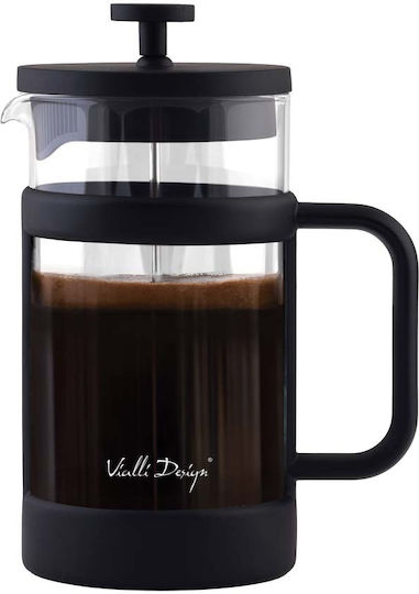 Vialli Design Senso Black French Press Tea Coffee 1 L