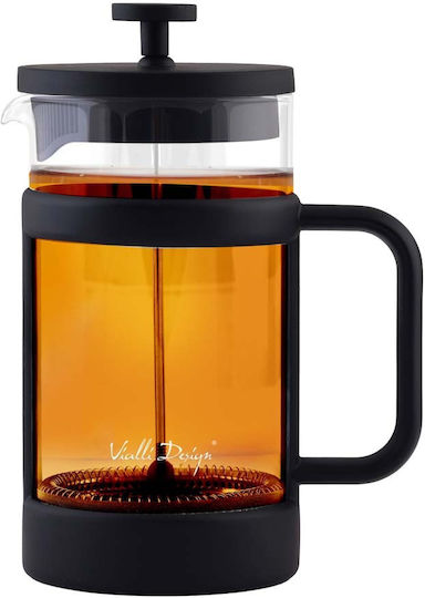 Vialli Design Senso Black French Press Tea Coffee 1 L