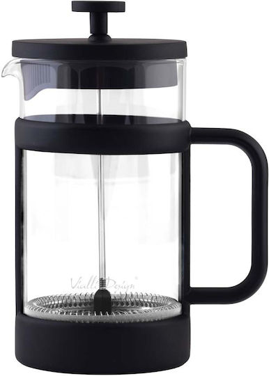Vialli Design Senso Black French Press Tea Coffee 1 L