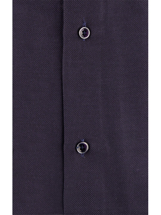 Μακρυμάνικo Πουκάμισο σε Κανονική Γραμμή Μπλε
