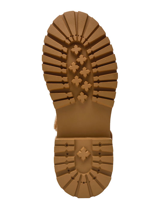 Wildleder Stiefeletten Damen Beige