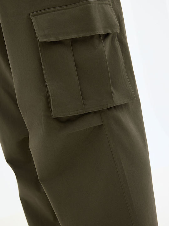 Trousers Cargo Elastic Khaki
