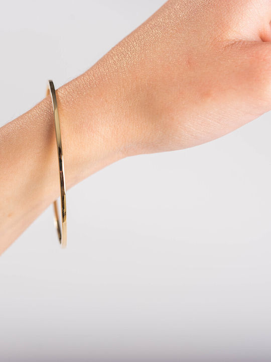 Lunaorocreations Women's Yellow Gold 14K Handcuff Bracelet Small