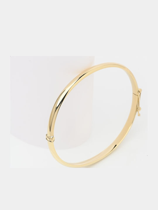 Lunaorocreations Women's Yellow Gold 14K Handcuff Bracelet Small