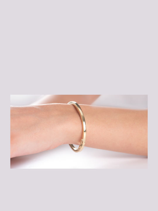 Lunaorocreations Women's Yellow Gold 14K Handcuff Bracelet Small