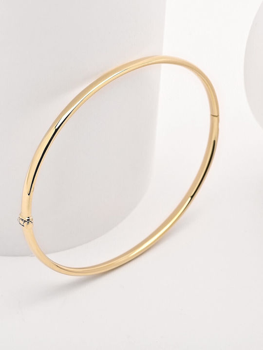 Lunaorocreations Women's Yellow Gold 14K Handcuff Bracelet Small