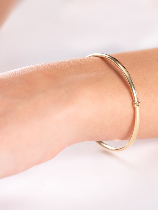 Lunaorocreations Women's Yellow Gold 14K Handcuff Bracelet Small