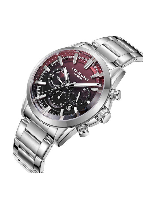 Lee Cooper Dual Time Ρολόι Μπαταρίας με Μεταλλικό Μπρασελέ Lee Cooper Dual Time Ρολόι Μπαταρίας με Μεταλλικό Μπρασελέ