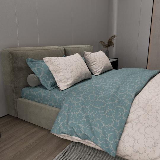 Charalambidis Textiles Плик за Завивка Двоен 200x240 Бродерия Rua