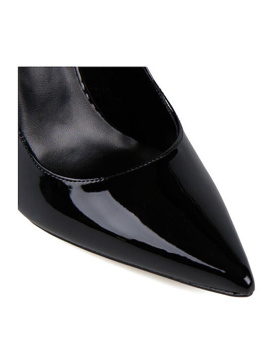 Patent Leather Pointed Toe Black Heels