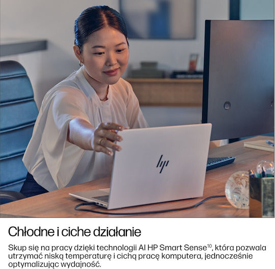 HP EliteBook 8 G1i 14" IPS FHD+ (Ultra 7-255U/24GB/512GB SSD/W11 Pro) Glacier Silver (International English Keyboard)