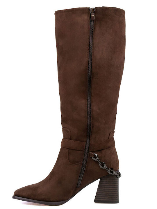 Suede Women's Boots Brown