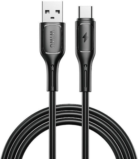 Wiwu Wi-C001 USB 2.0 Cable USB-C male - USB-A Black 1m