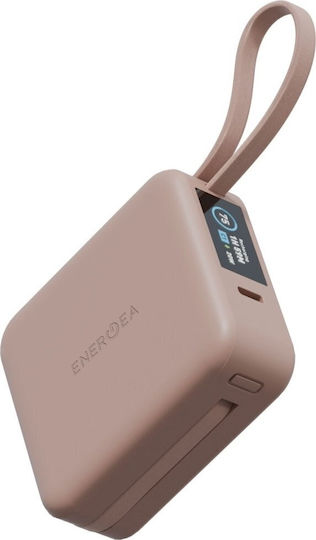 Energea Magpac Mini Plus MagSafe Power Bank 10000mAh 20W με Θύρα USB-C Ροζ