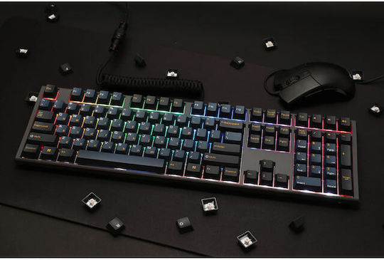 Ducky One 3 Pro Nazca Line Gaming Μηχανικό Πληκτρολόγιο με Cherry MX2A Red διακόπτες και RGB φωτισμό (Αγγλικό US) Black/Blue