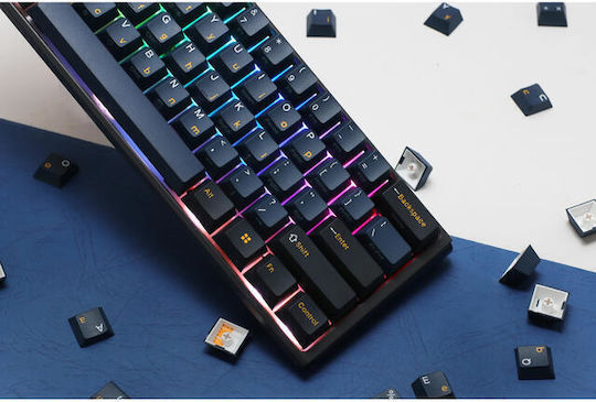 Ducky One 3 Pro Mini Nazca Line Gaming Μηχανικό Πληκτρολόγιο 60% με Cherry MX2A Brown διακόπτες και RGB φωτισμό (Αγγλικό US) Black/Blue
