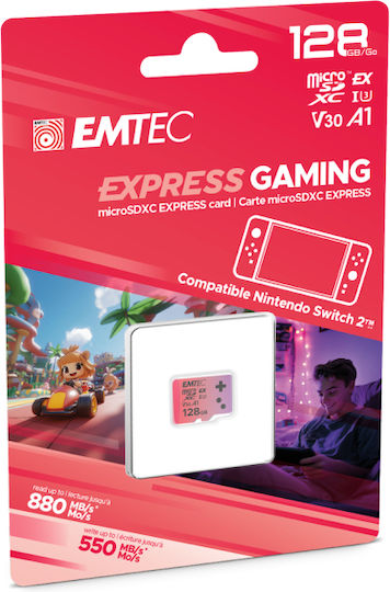Emtec Gaming microSDXC 128GB U3 V30 A1 UHS-I 550MB/s