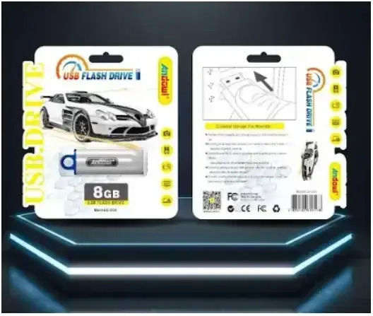 Andowl Q-U08 8GB USB 2.0 Стик Сребрист