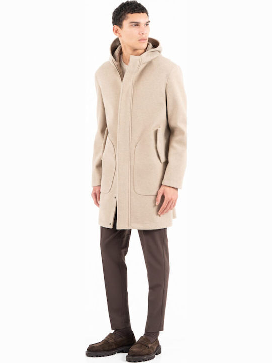 Men's Half Coat Beige