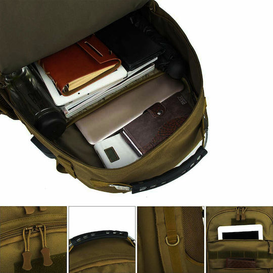 Military Backpack Backpack Brown 50lt