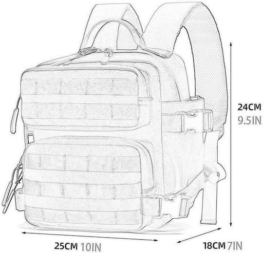 Mcan Rucsac Militar Rucsacuri Alb 9lt