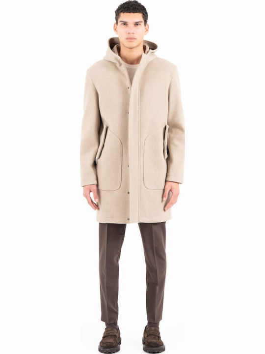 Men's Half Coat Beige