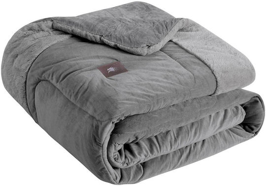 Greenwich Polo Club Duvet Cover with Hollowfiber Filling Queen 240x250cm 3967 Grey 700 GSMGsm 10.5 togs Togs