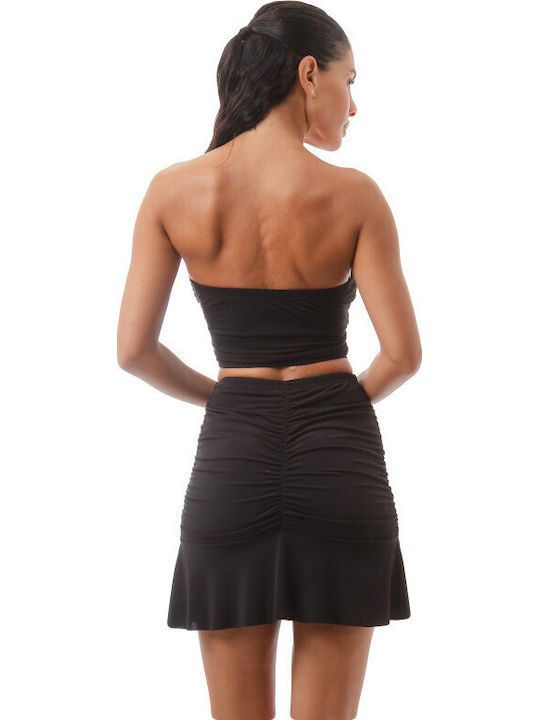 Set with Skirt Black