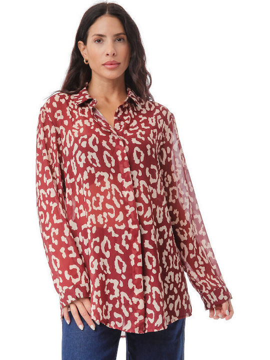 Women's Long Sleeve Shirt Red