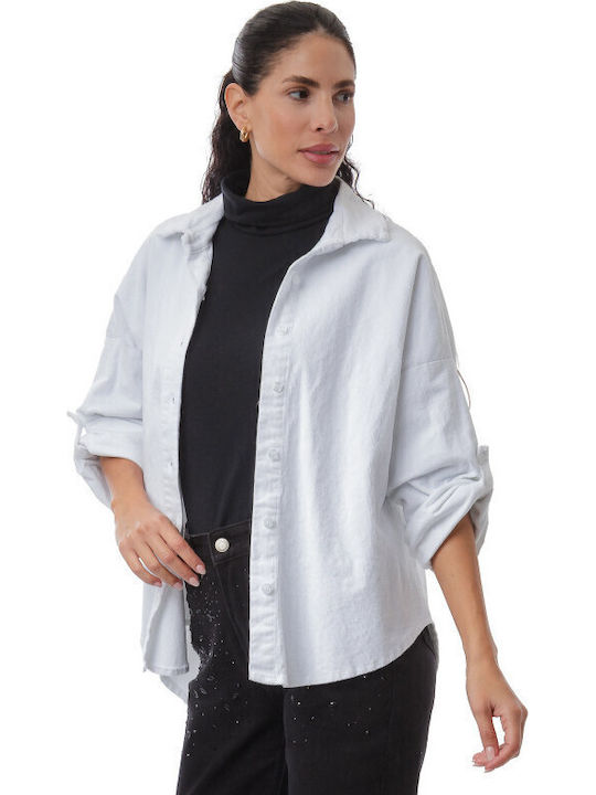Women's Long Sleeve Shirt White
