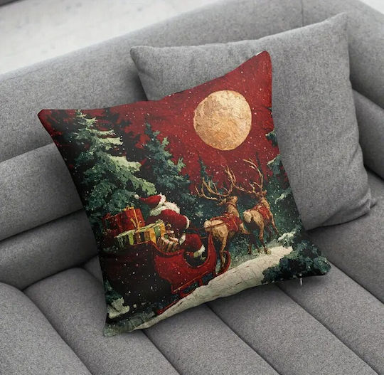 By Queen Limited Festive Edition Santa Claus & Sleigh Pillow Case