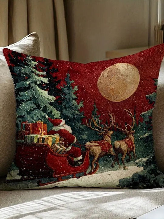By Queen Limited Festive Edition Santa Claus & Sleigh Pillow Case