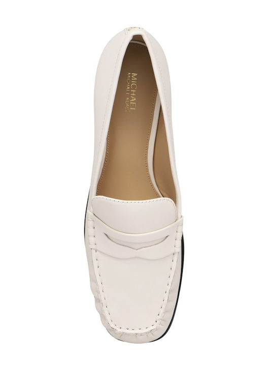 Δερμάτινα Γυναικεία Loafers σε Μπεζ Χρώμα