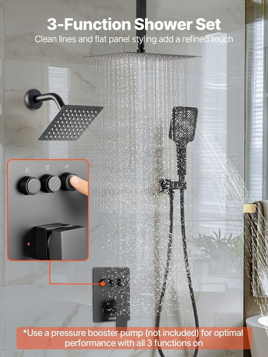 Vevor Shower Column without Mixer Bronze