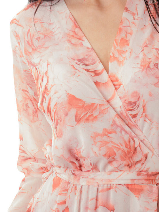 Sommer Mini Damenkleid mit Rüschen Rosa