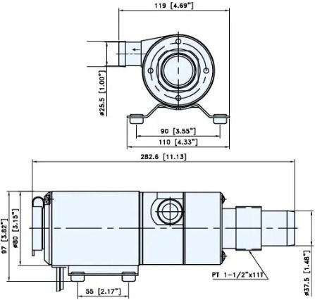 TMC Wastewater Pump for Boat 12V