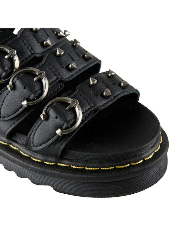 Women's Flat Sandals Flatforms in Black Color